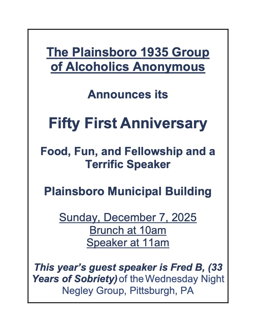 Plainsboro 1935 Anniversary 2025