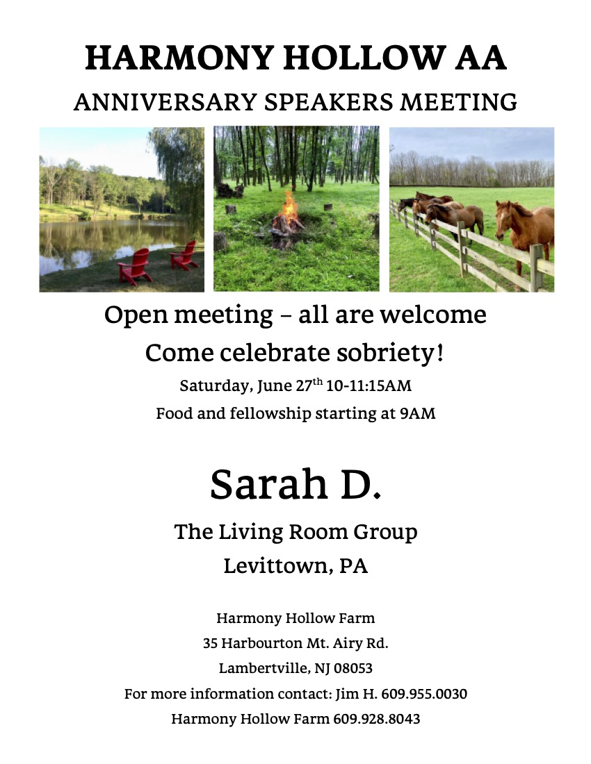 Harmony Hollow Farm Speaker Meeting